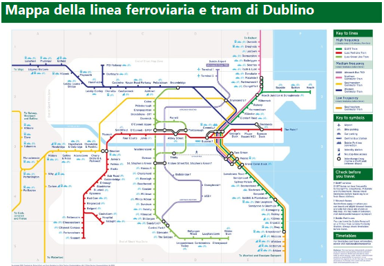 Mappa tram dublino